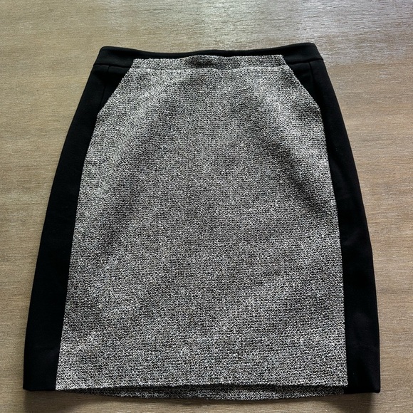 White House Black Market tweed Black brown Gray pencil Skirt - Picture 1 of 8